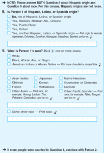 Current U.S. Census Bureau Race and Ethnicity Questions